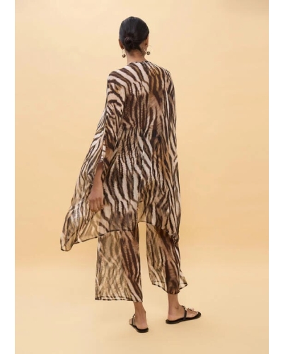 Lola Casademunt Zebra print shirt brown/black