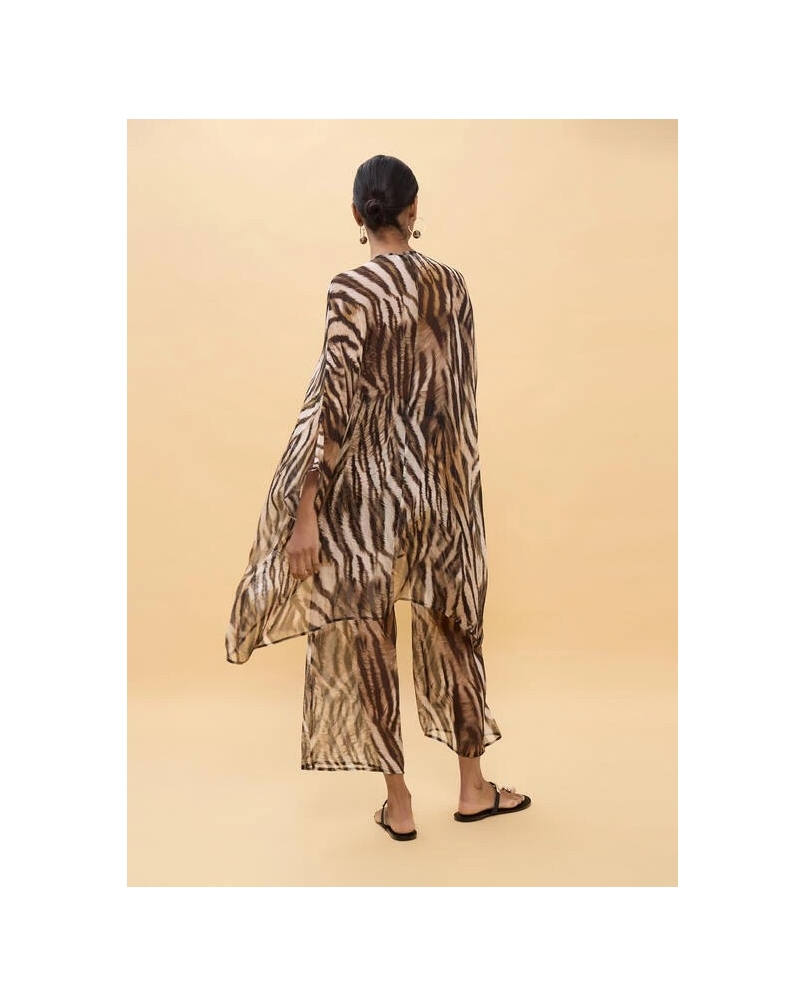 Lola Casademunt Zebra print shirt brown/black