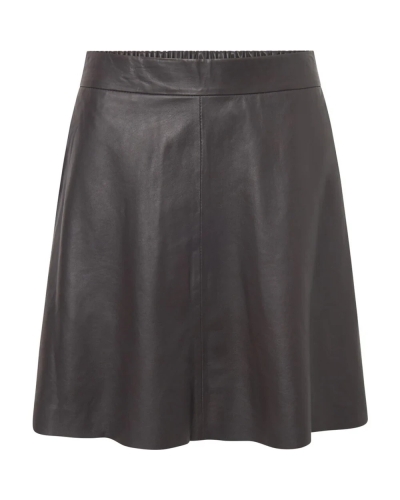Depeche Dacy leather skirt 008 chocolate