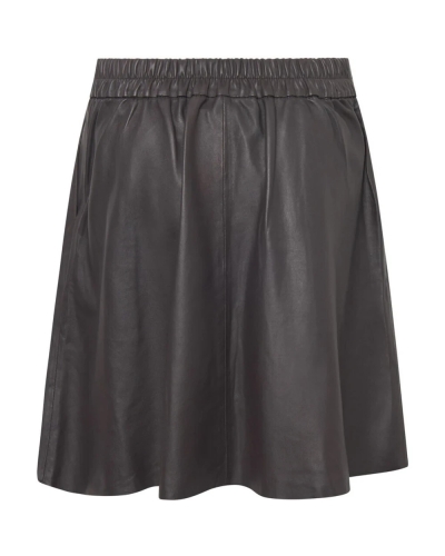 Depeche Dacy leather skirt 008 chocolate