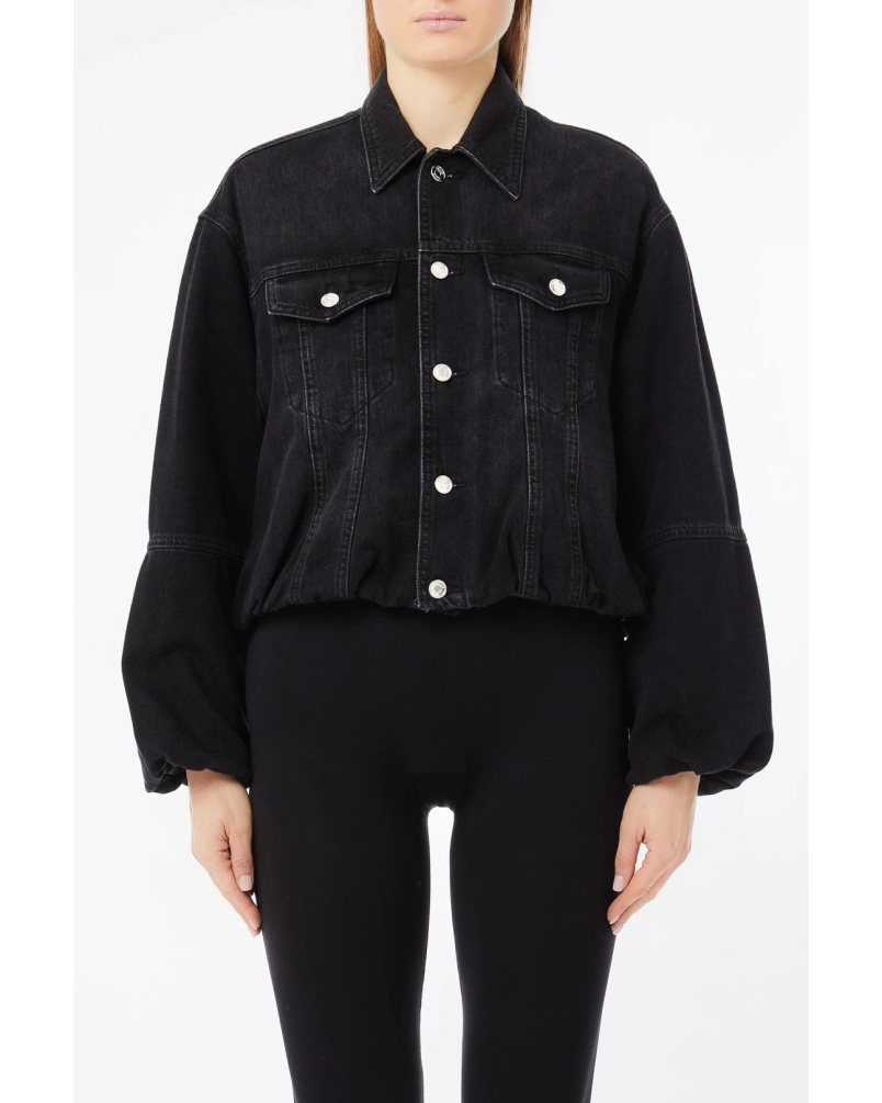 Liu Jo Denim jacket black den.black balloon wa