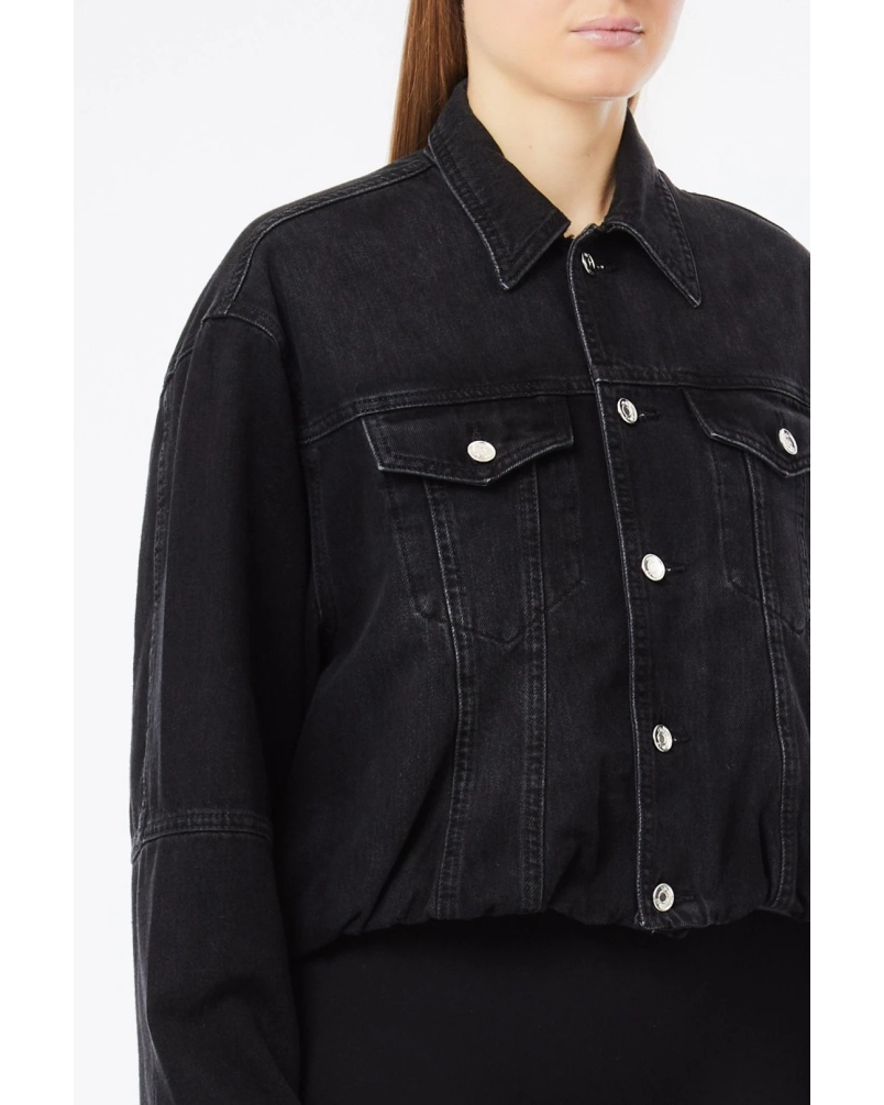 Liu Jo Denim jacket black den.black balloon wa