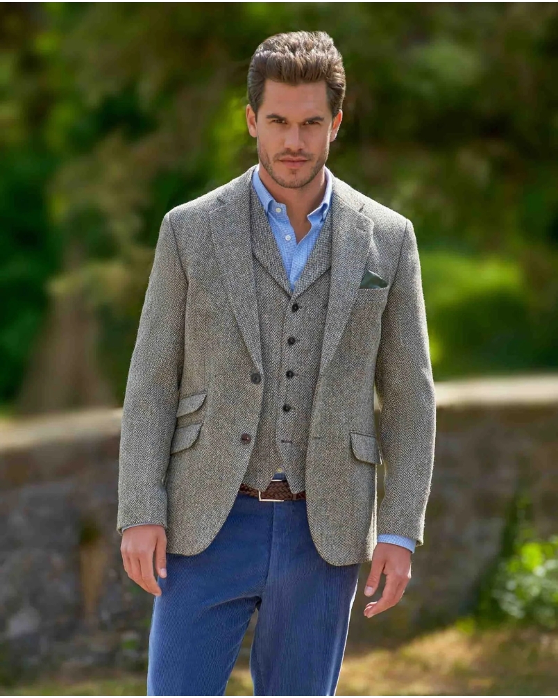 Wellington of Bilmore London multi green tweed