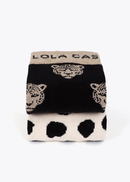 Lola Casademunt Two pack socks negro-marron