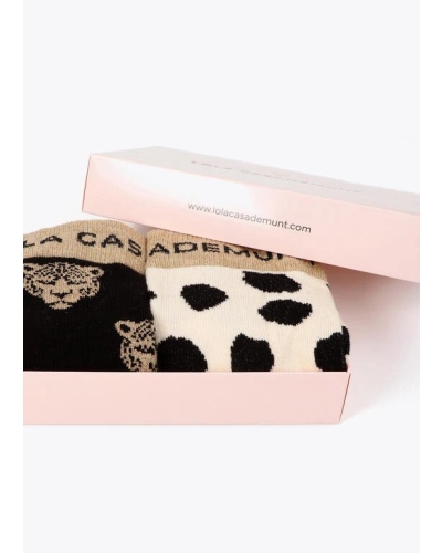 Lola Casademunt Two pack socks negro-marron