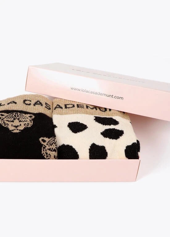 Lola Casademunt Two pack socks negro-marron
