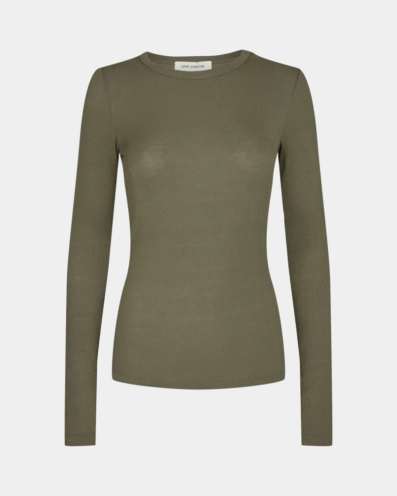 Sofie Schnoor Petricia t-shirt long sleeve army green
