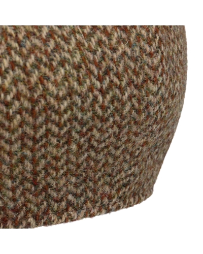 Stetson 8-Panel cap harris tweed brown