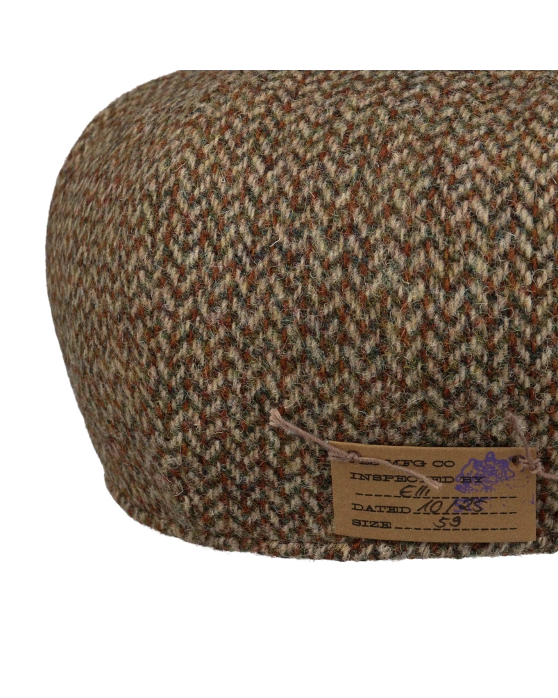 Stetson 8-Panel cap harris tweed brown