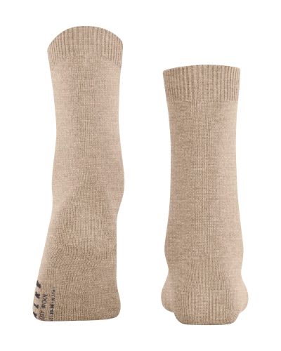 Falke Cosy Wool dames sokken beige melange--