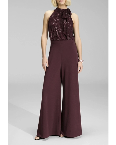 Swing Jumpsuit pailletten merlot merlot