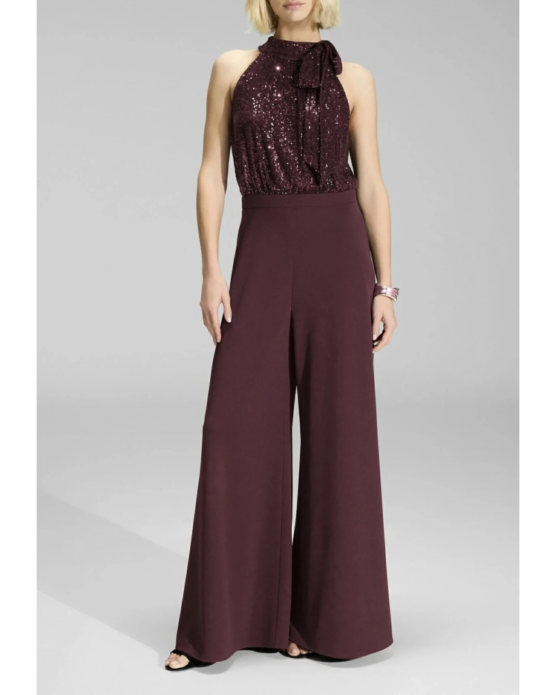 Swing Jumpsuit pailletten merlot merlot