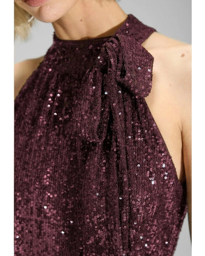 Swing Jumpsuit pailletten merlot merlot