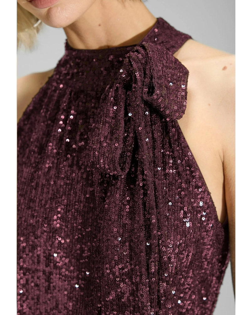 Swing Jumpsuit pailletten merlot merlot