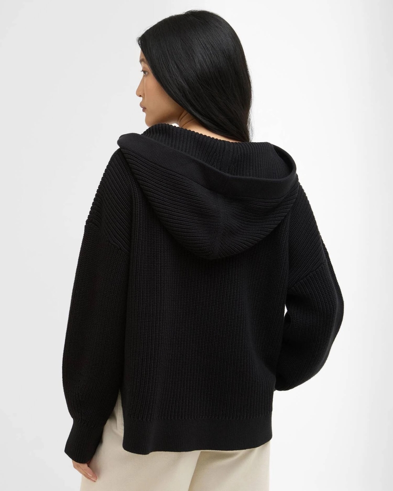 Barbour Daya knitted jumper black black-