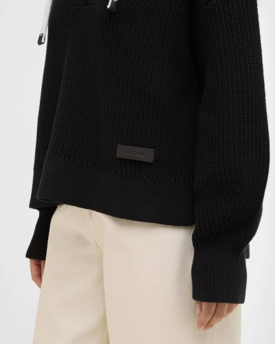 Barbour Daya knitted jumper black black-