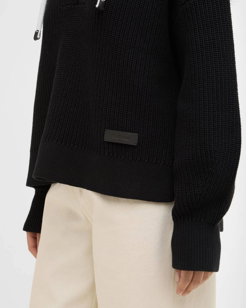 Barbour Daya knitted jumper black black-