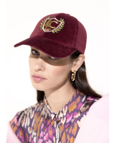 Lola Casademunt Velvet Cap with LC Patch