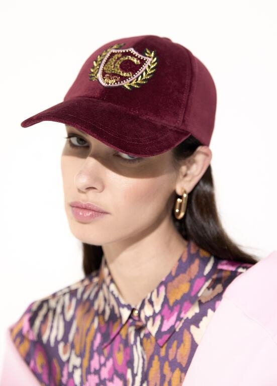 Lola Casademunt Velvet Cap with LC Patch