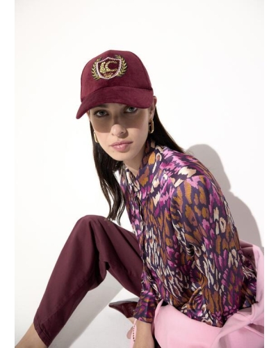 Lola Casademunt Velvet Cap with LC Patch