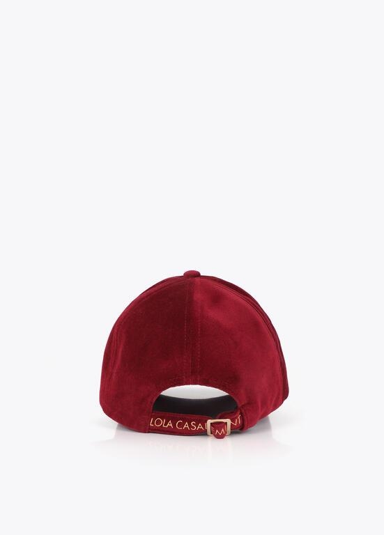 Lola Casademunt Velvet Cap with LC Patch