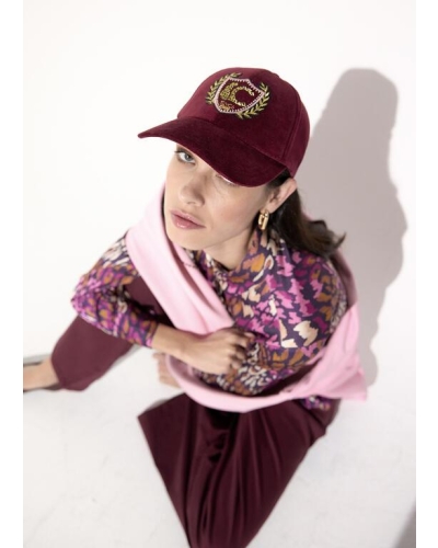 Lola Casademunt Velvet Cap with LC Patch