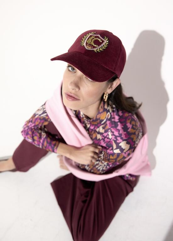 Lola Casademunt Velvet Cap with LC Patch