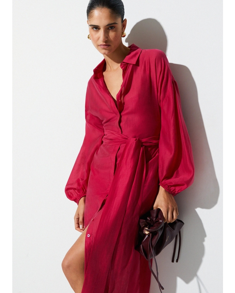 Liu Jo Muslin shirt dress red red