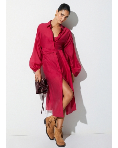 LIU.JO Liu Jo Muslin shirt dress red