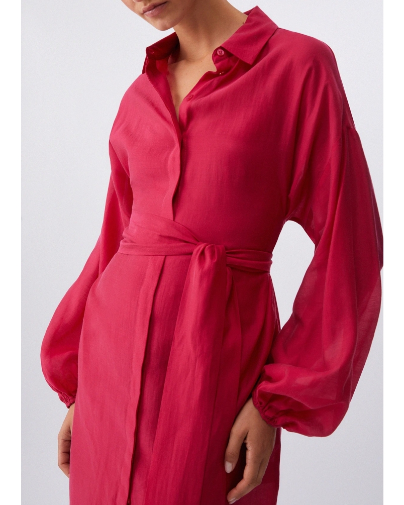 Liu Jo Muslin shirt dress red red