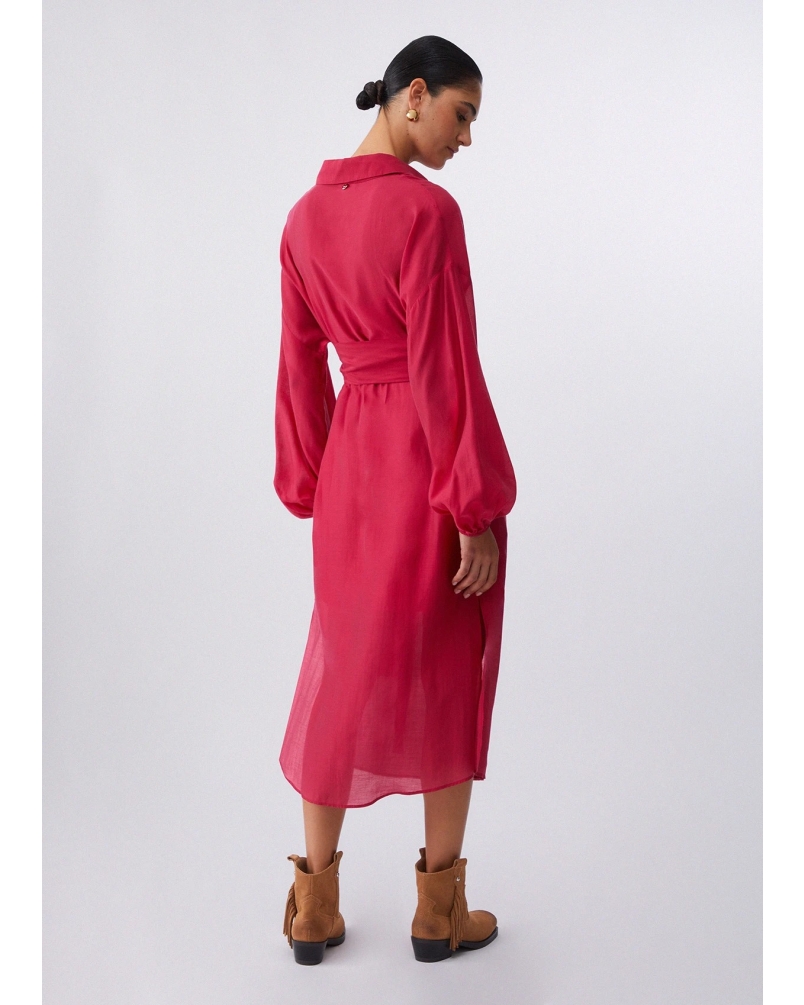 Liu Jo Muslin shirt dress red red
