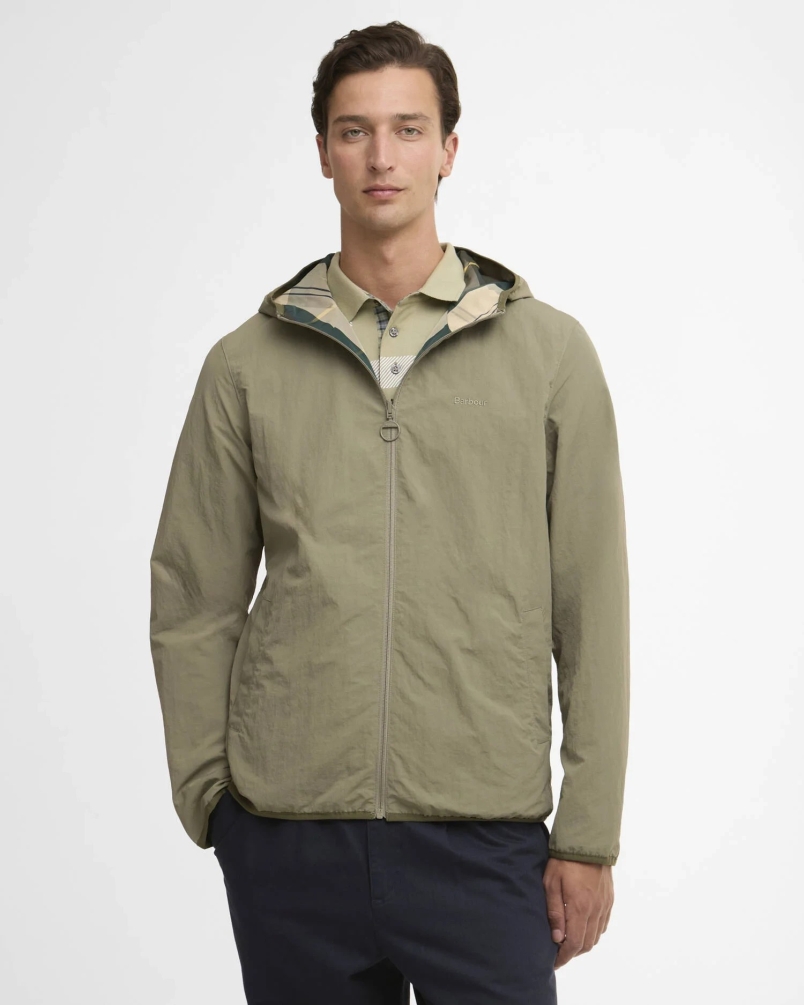 Barbour reversible Kemble showerproof jacket dusty olive