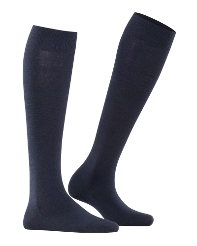 Falke Softmerino dames kniekousen dark navy