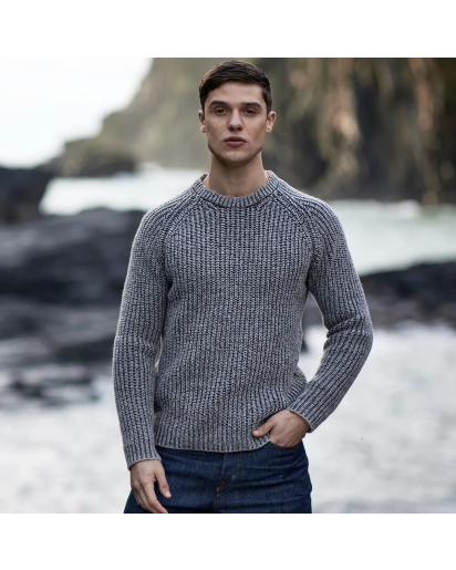 FISHERMAN OUT OF IRELAND Fisherman Chunky ribbed sweater