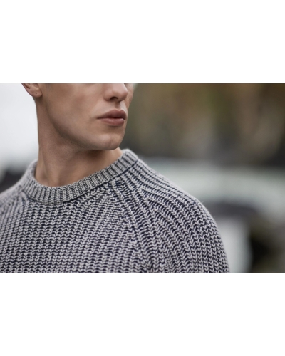 Fisherman Chunky ribbed sweater porrigde/navy