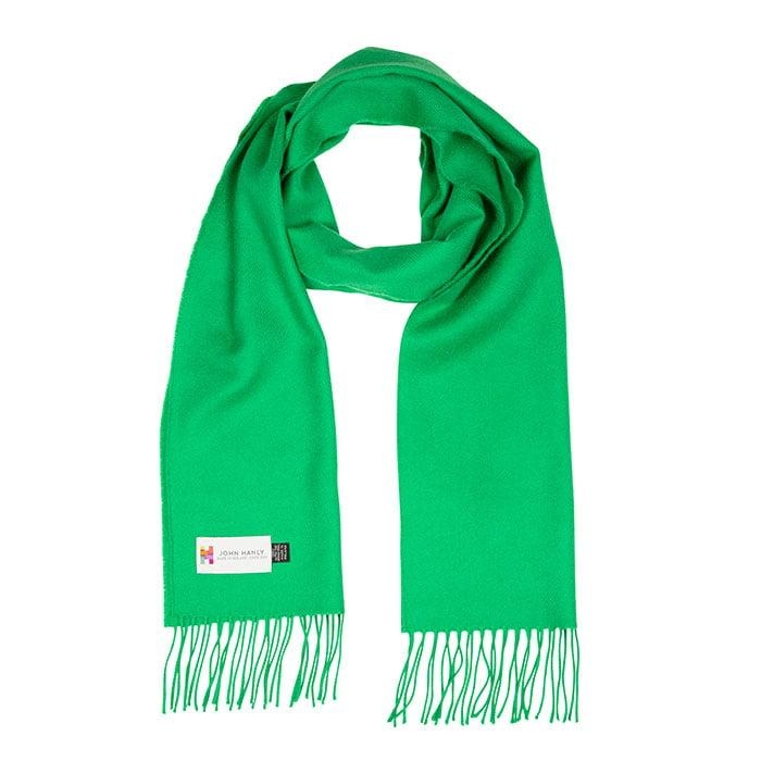 Merino Luxury Wool Scarf kelly green