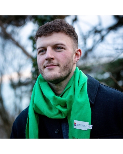 Merino Luxury Wool Scarf kelly green