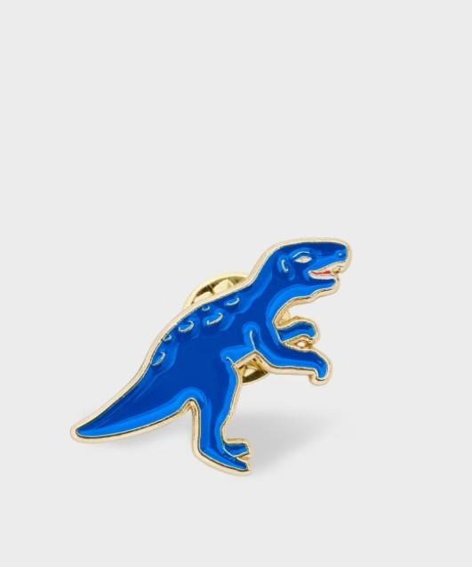 Barbour x Paul Smith Pin badge bl75 blue dinosaur