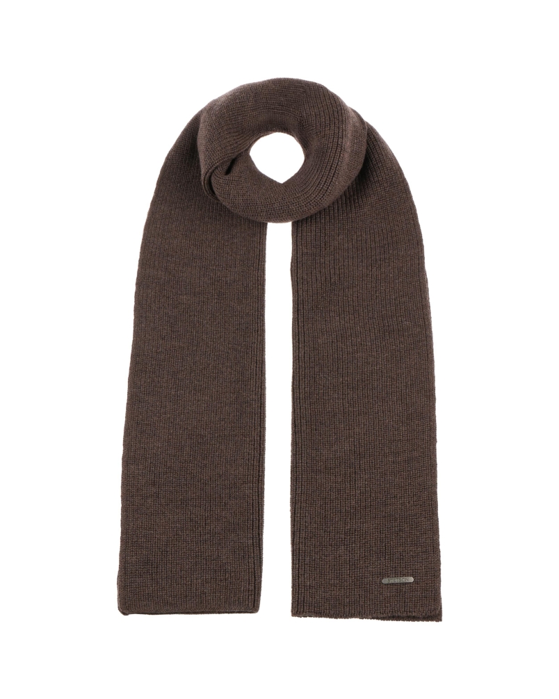 Stetson Merino scarf 63 - brown