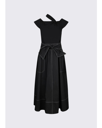 Liu Jo Dress with Bardot neckline black/black
