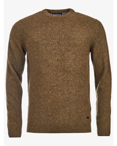 Barbour Essential patch crew neck sweater willow green