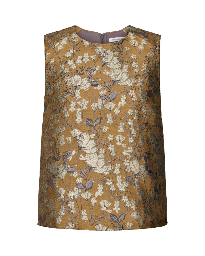 OTTOMAN JACQUARD TOP  PIPER golden cobo