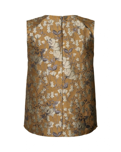 RABENS SALONER OTTOMAN JACQUARD TOP  PIPER