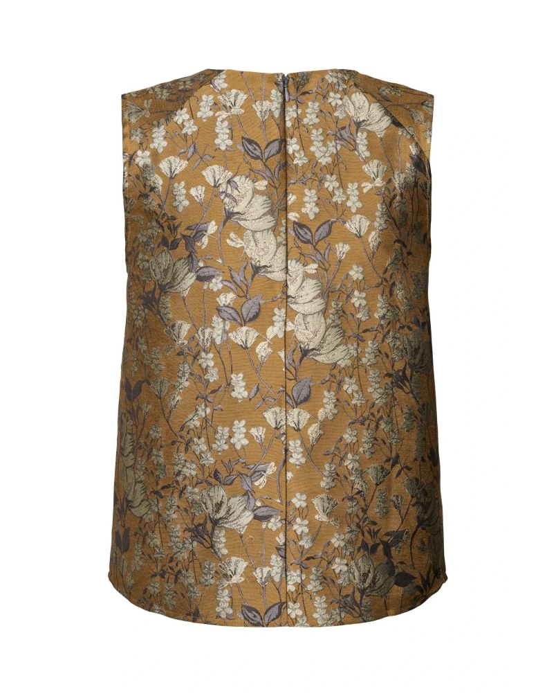 OTTOMAN JACQUARD TOP  PIPER golden cobo
