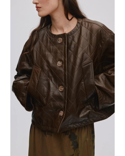 RABENS SALONER Rabens Saloner berra leather jacket