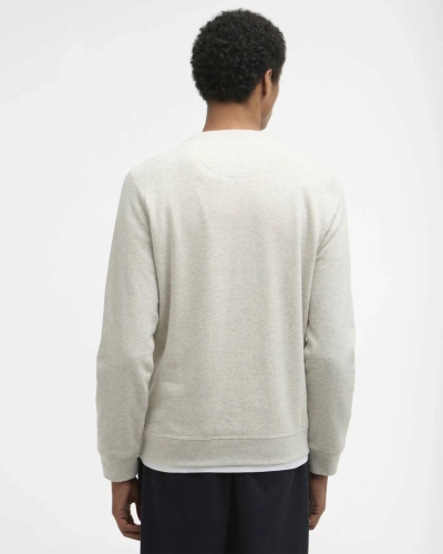 Barbour Pique logo sweatshirt ecru ecru marl