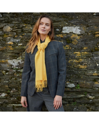 John Hanly Merino Luxury wool scarf sunshine yellow