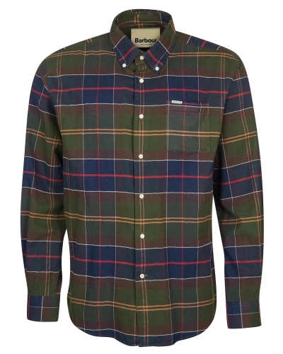 Barbour Hogside tartan shirt green