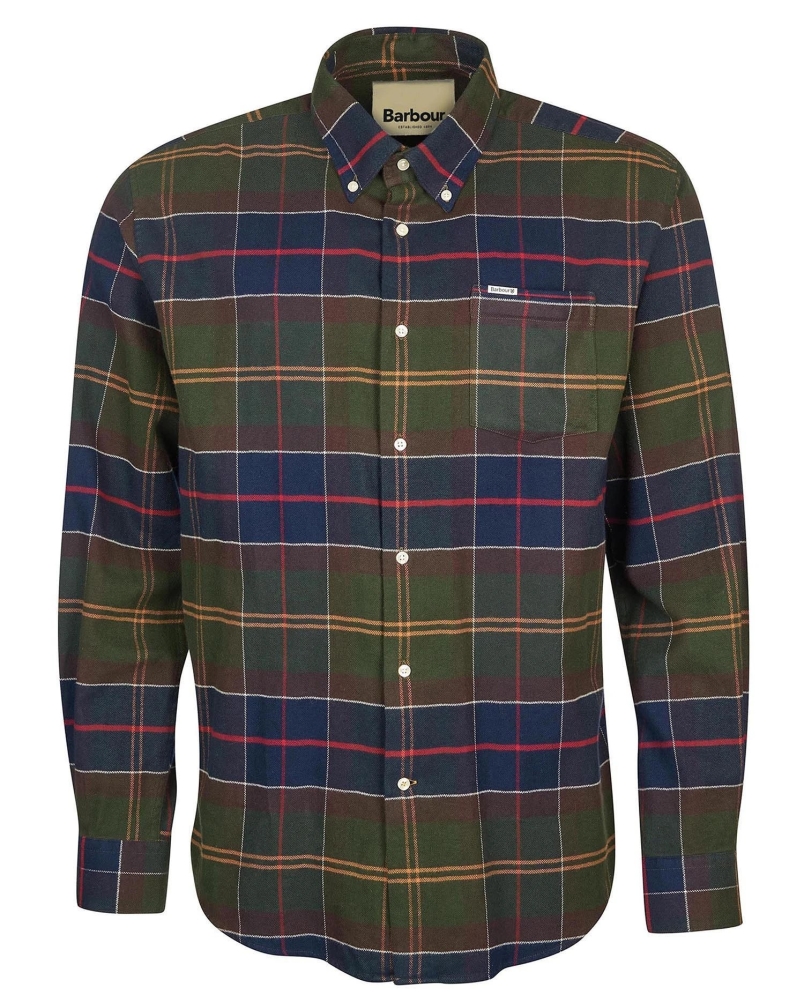 Barbour Hogside tartan shirt green