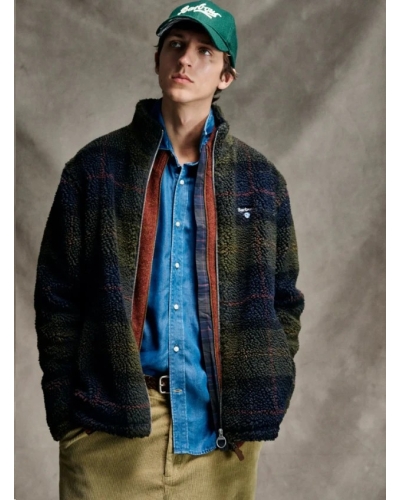 Barbour Tartan sherpa fleece shadow classic tartan